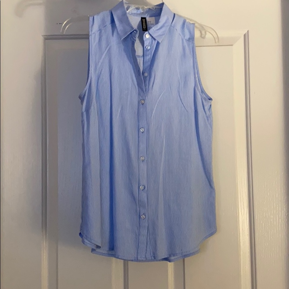 H&M button up tank top